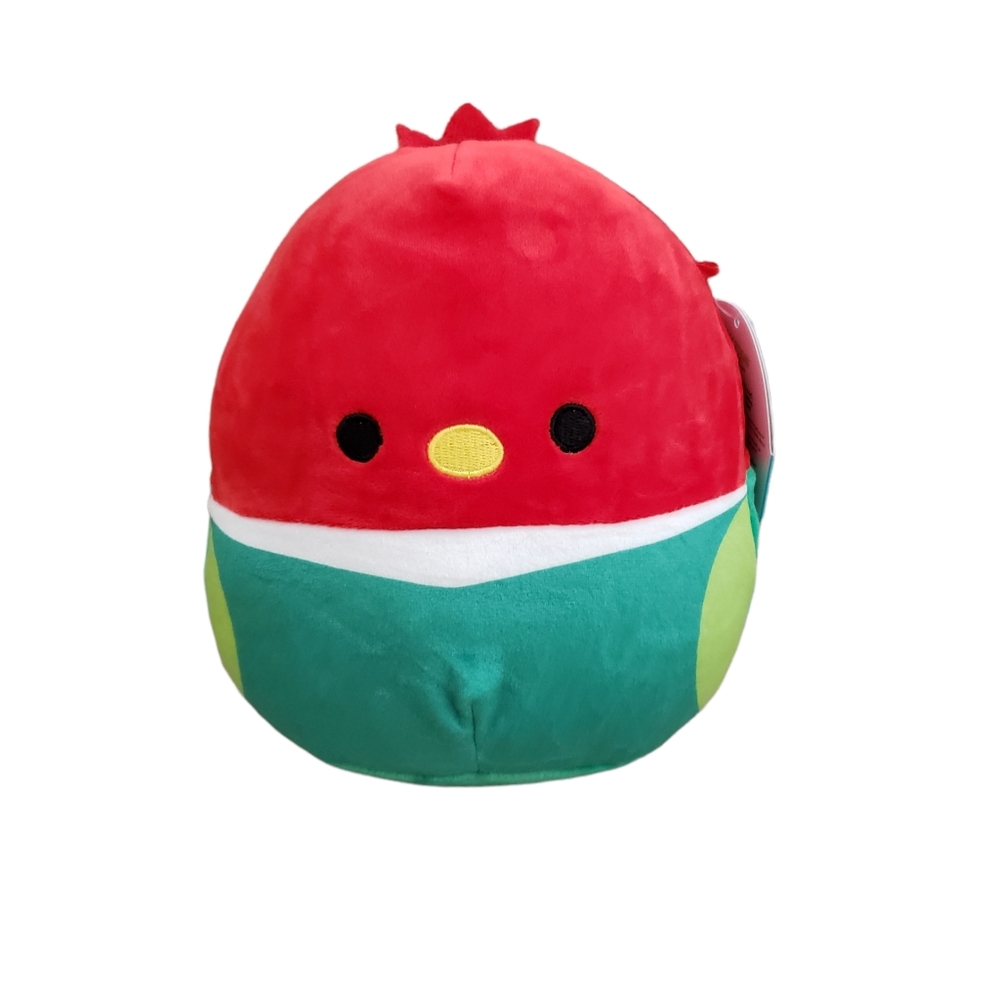 Emiliano the Mexican Red Rooster Bird 7.5" Squishmallow Plush NWT Green